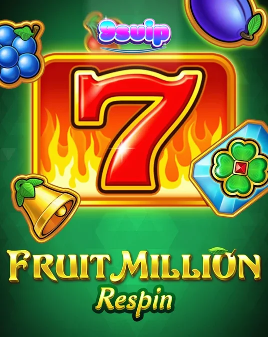 Tampilan visual mesin slot Fruit Million Respin dengan simbol buah klasik.