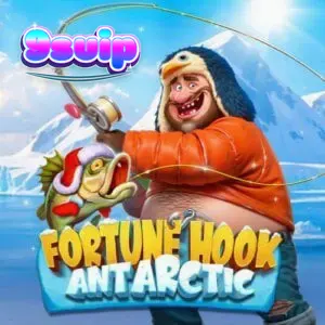 Pemandangan bertema kutub selatan dalam slot Fortune Hook Antarctic